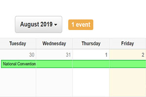 a picture of a calendar